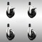 Service Caster 5 Inch 316SS Soft Rubber Swivel 1-5/8 Inch Stem Caster Lock Brake SCC, 2PK SCC-SS316TTLEX20S514-SRS-2-S-2-158 - alternate 3